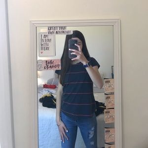 STRIPED TEE- size small